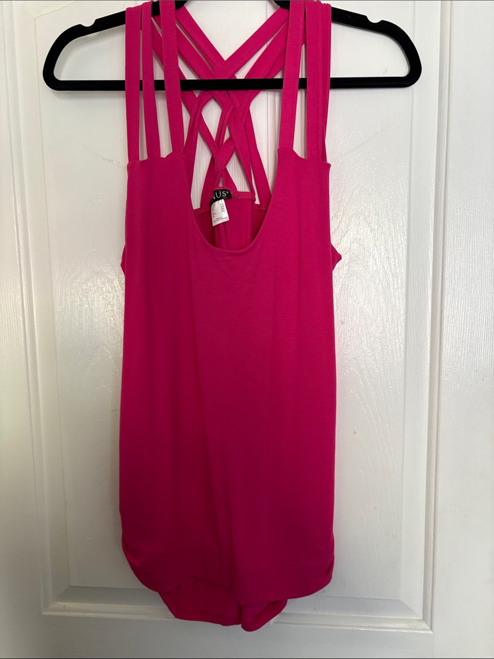 VENUS Bright Fuchsia Multi-Strap Back Tank
